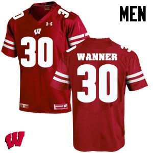 Men's Wisconsin Badgers NCAA #30 Coy Wanner Red Authentic Under Armour Stitched College Football Jersey AY31D26VH